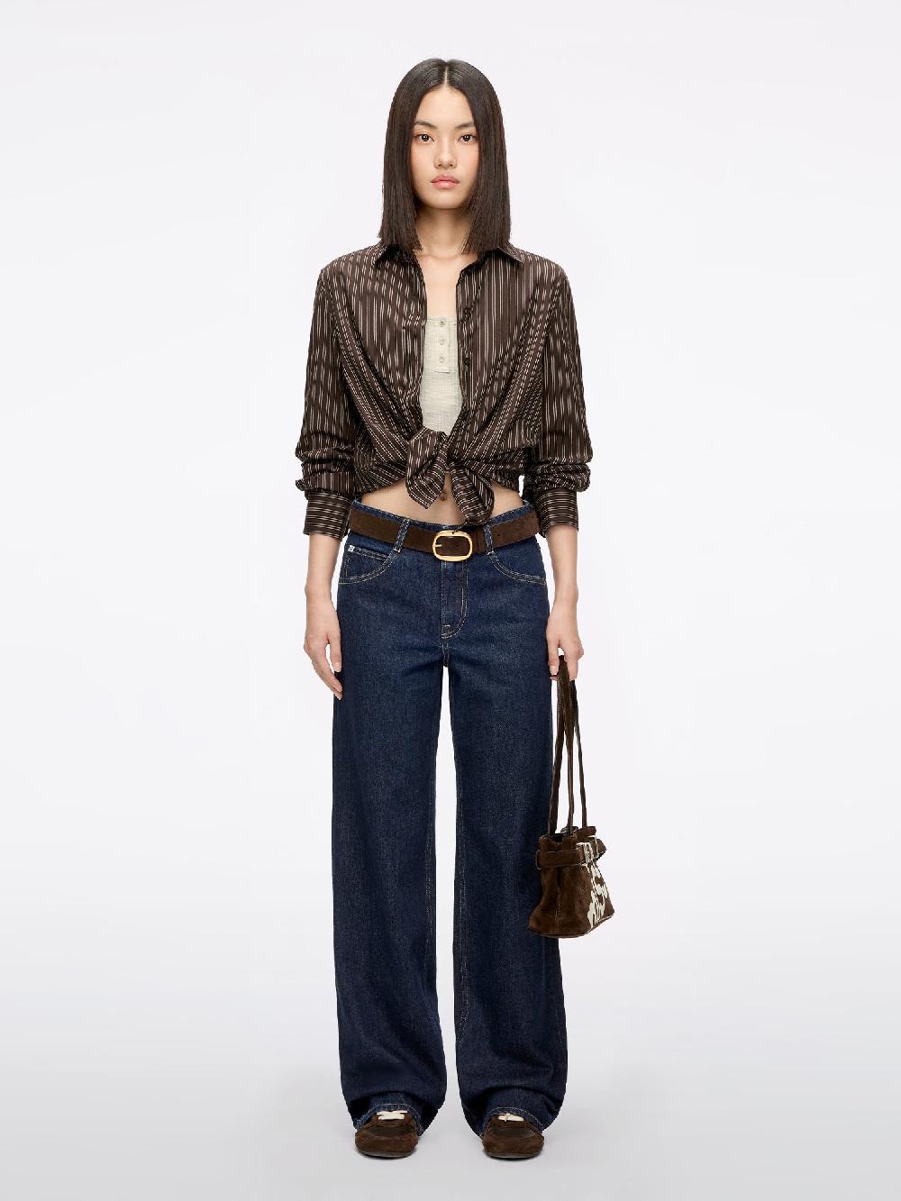 Miss Sixty STRIPED SHIRT EBONY BROWN