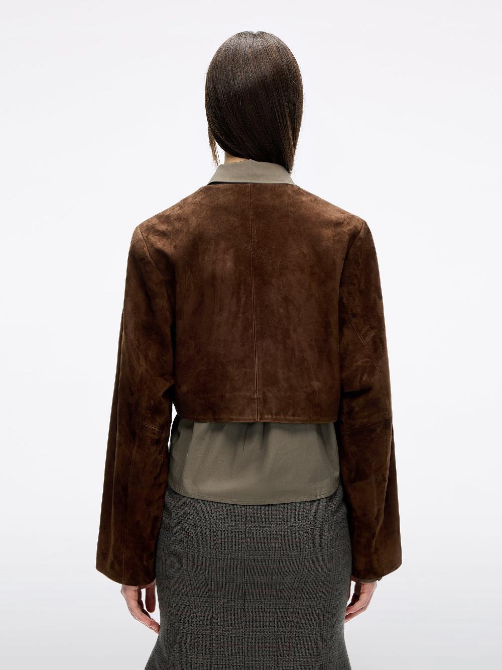 Miss Sixty SUEDE JACKET FUSCOUS BROWN
