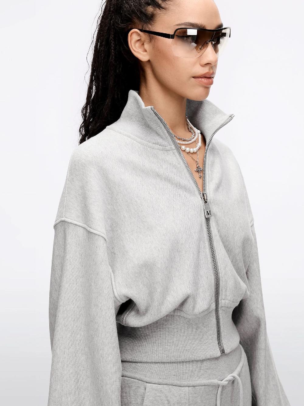 Miss Sixty SWEATSHIRT-STYLE JACKET HEATHER GREY