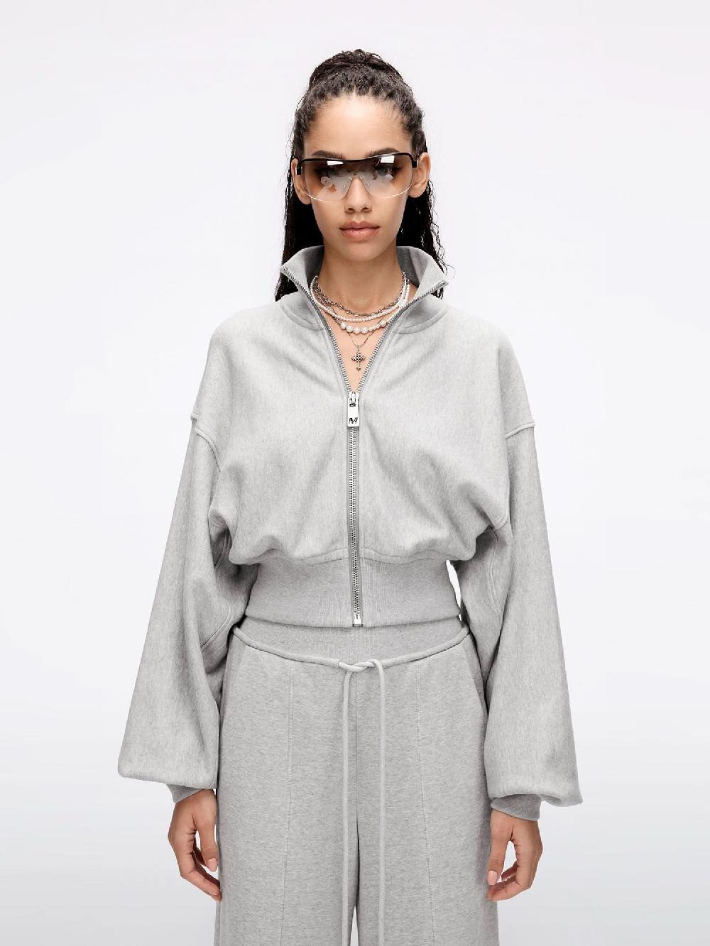 miss sixty SWEATSHIRT-STYLE JACKET HEATHER GREY