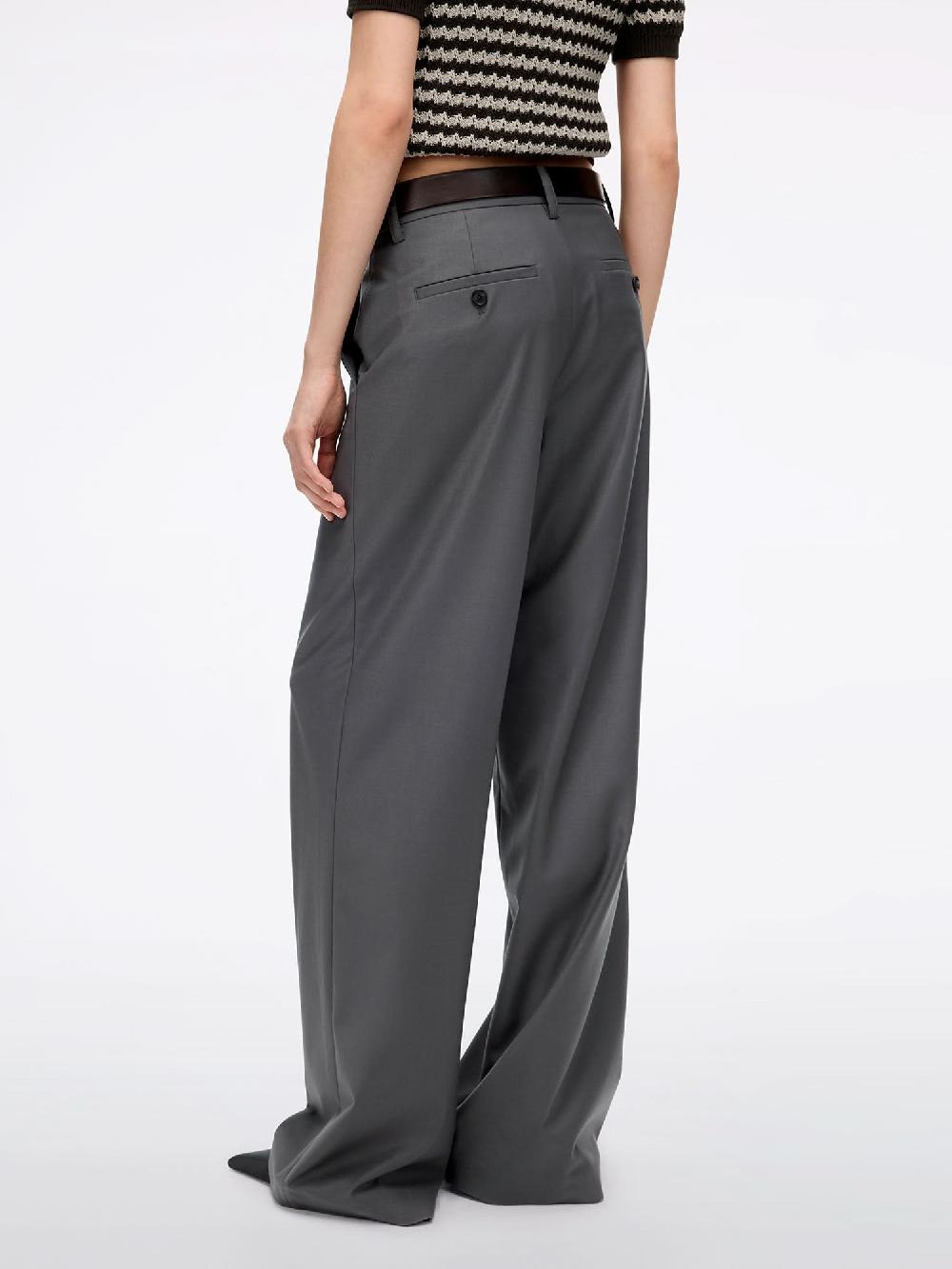 Miss Sixty TAILORED TROUSERS WITH BELT DARK GREY
