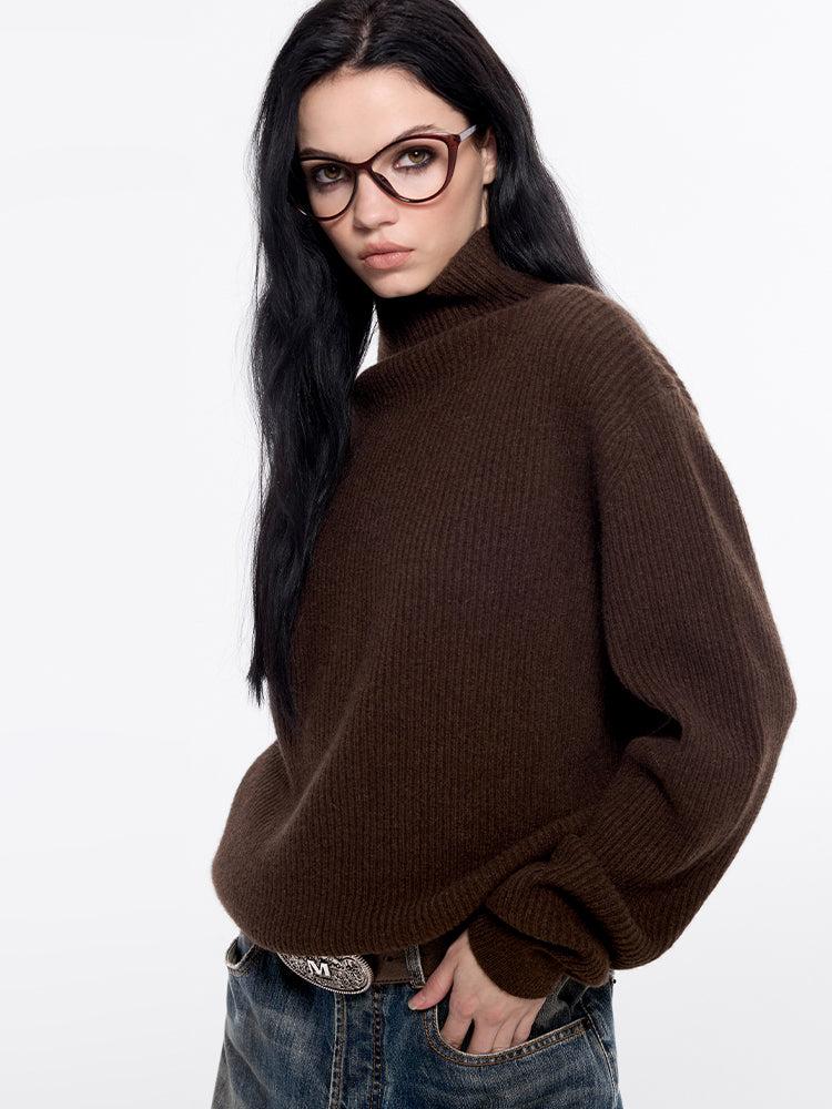 Miss Sixty TURTLE NECK JUMPER COFFEE