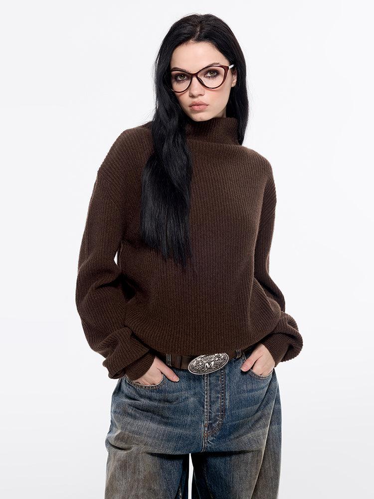 miss sixty TURTLE NECK JUMPER COFFEE