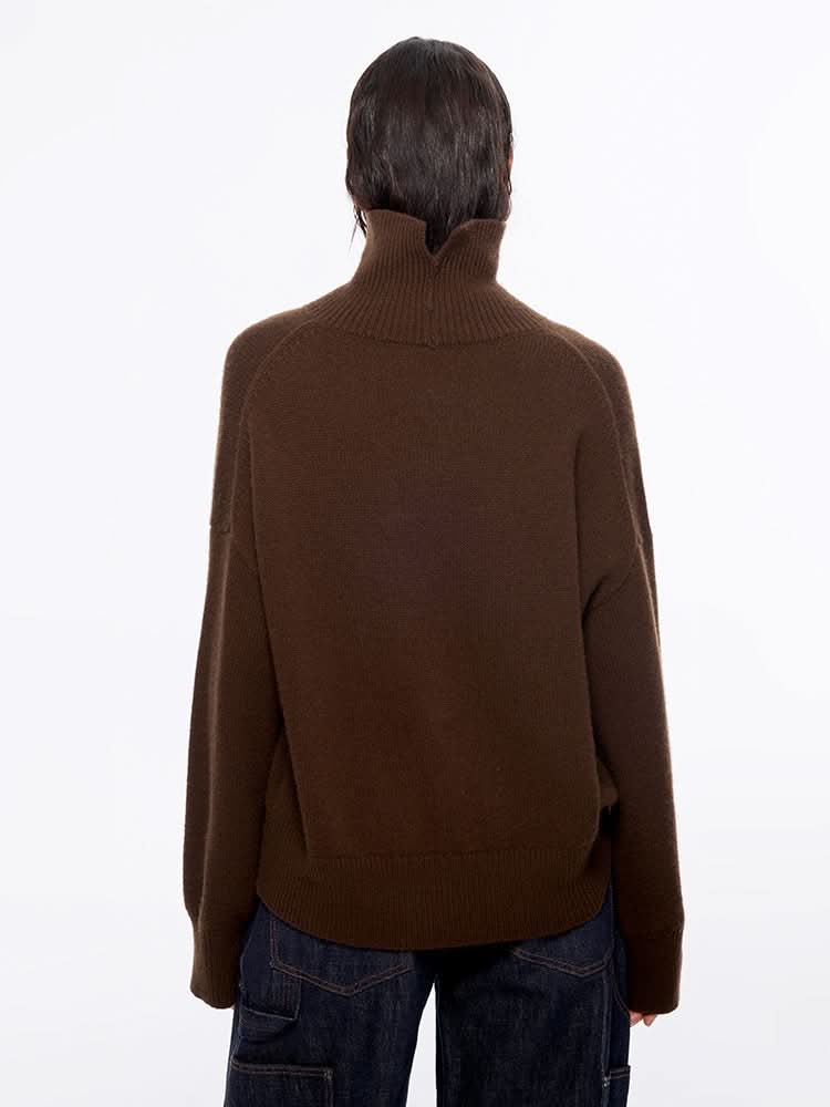 Miss Sixty TURTLE NECK SWEATER COFFEE