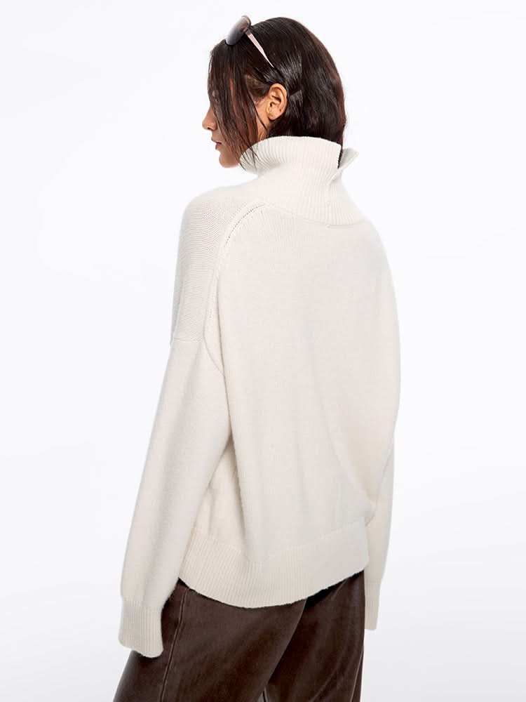 Miss Sixty TURTLE NECK SWEATER OFF WHITE