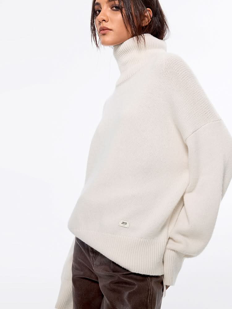 Miss Sixty TURTLE NECK SWEATER OFF WHITE