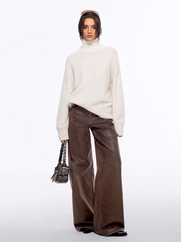 Miss Sixty TURTLE NECK SWEATER OFF WHITE