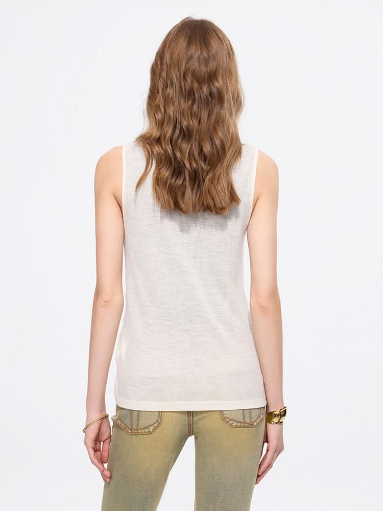 Miss Sixty U-NECK T-SHIRT WHITE