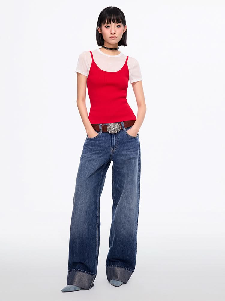 Miss Sixty U-NECK VEST BRIGHT RED