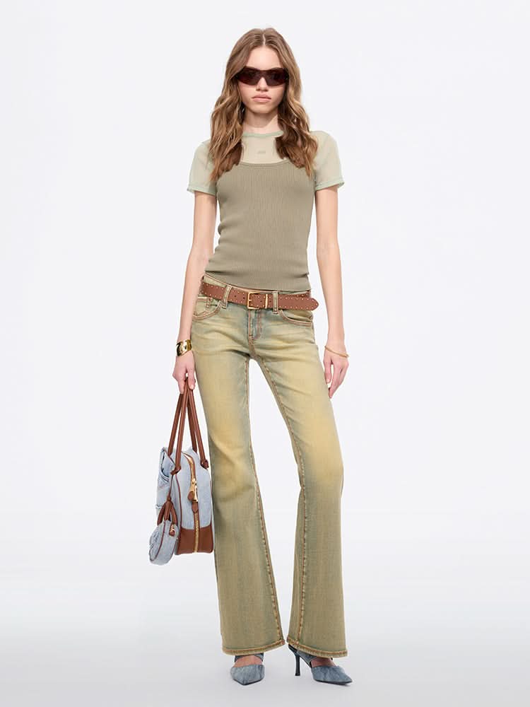 Miss Sixty U-NECK VEST GREEN GREY