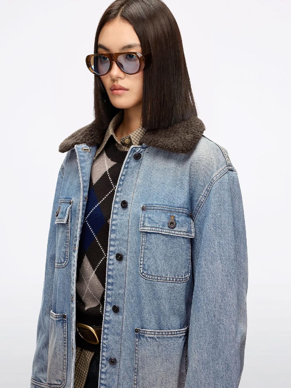 Miss Sixty UTILITY STYLE DENIM JACKET LIGHT BLUE