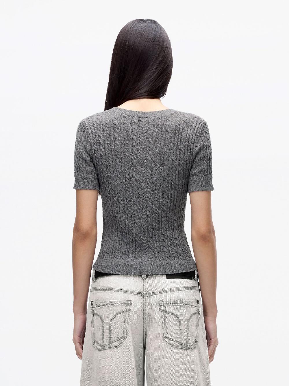 Miss Sixty V-NECK KNIT TOP GREY
