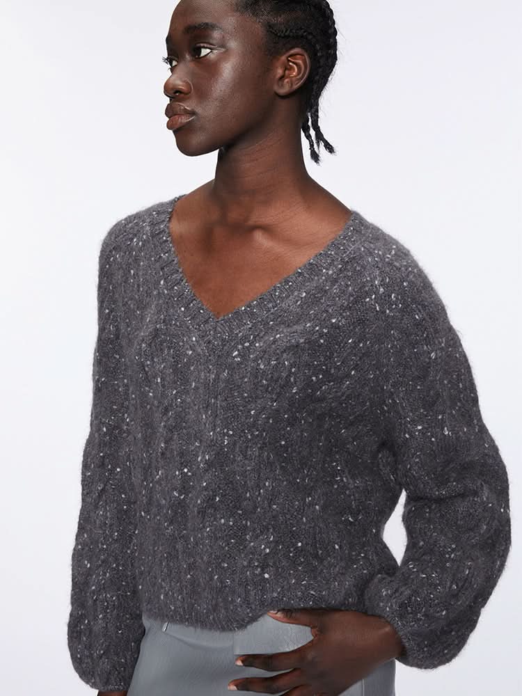 Miss Sixty V-NECK SWEATER DARK GREY