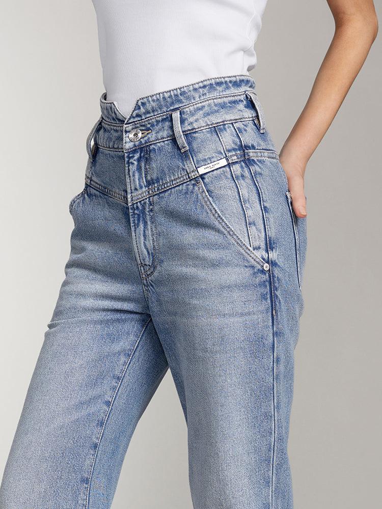 Miss Sixty V-SHAPE WAIST FLARED JEANS MIDDLE BLUE