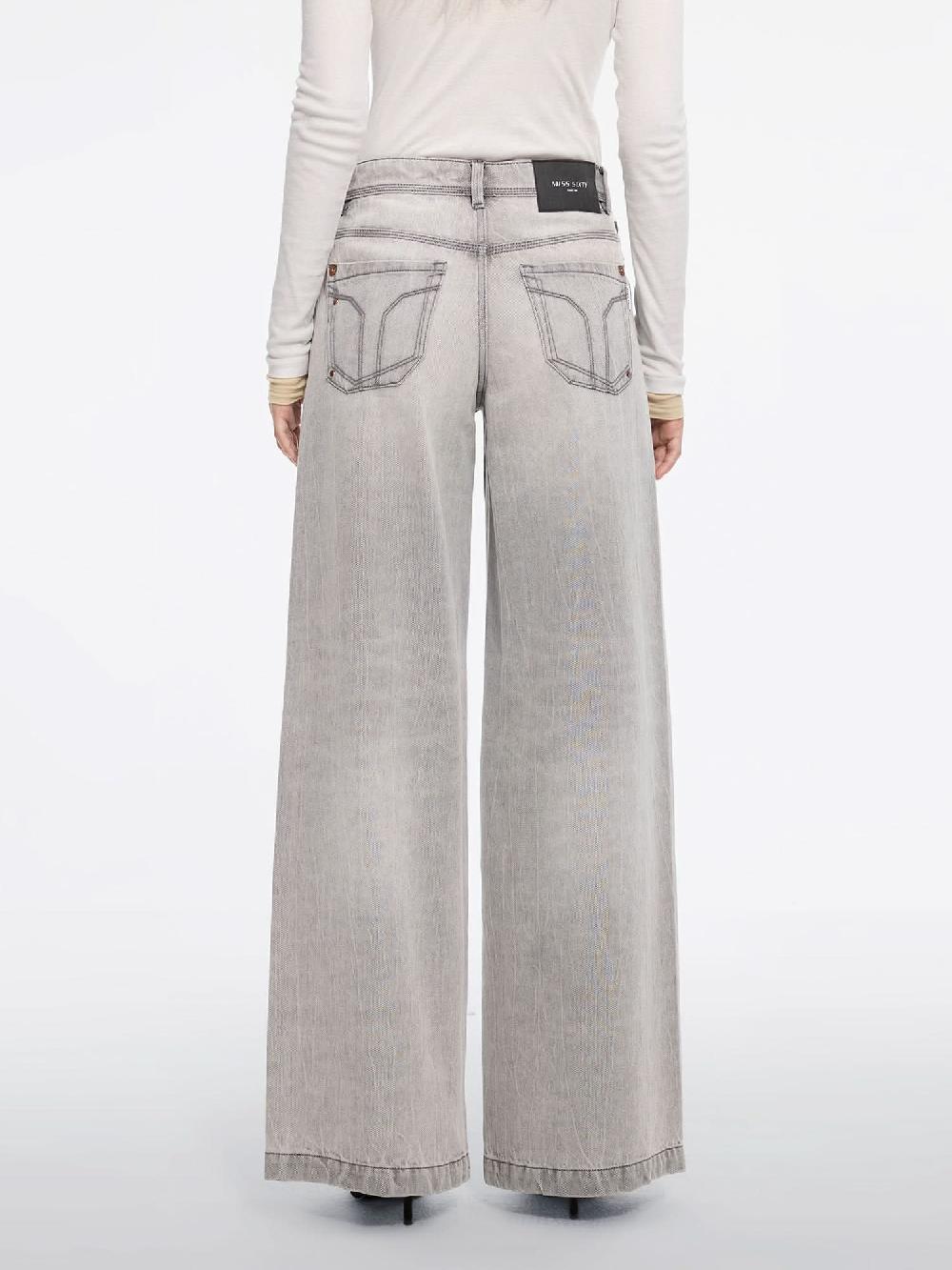 Miss Sixty VINTAGE WIDE-LEG JEANS LIGHT GREY