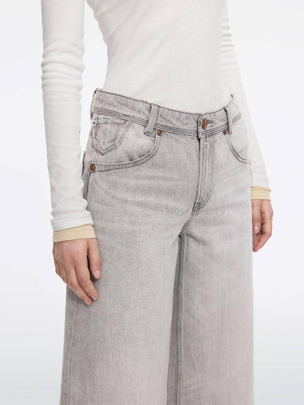 Miss Sixty VINTAGE WIDE-LEG JEANS LIGHT GREY