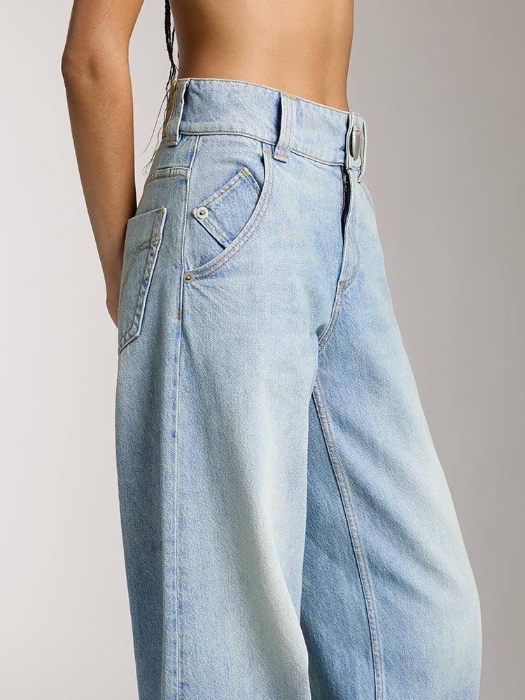 Miss Sixty WASHED LOW RISE JEANS LIGHT BLUE