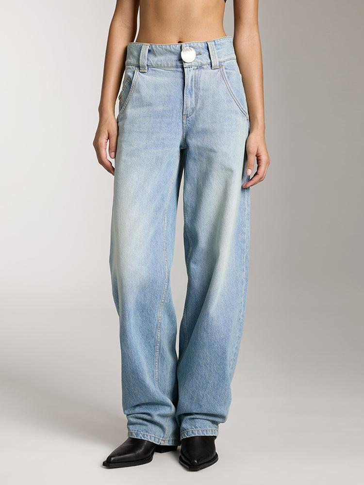 miss sixty WASHED LOW RISE JEANS LIGHT BLUE