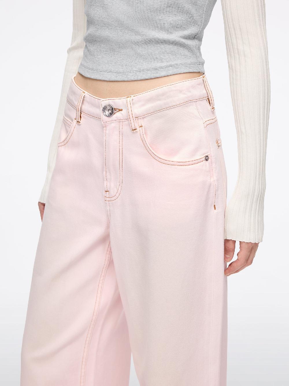 Miss Sixty WIDE-LEG DENIM JEANS BABY PINK