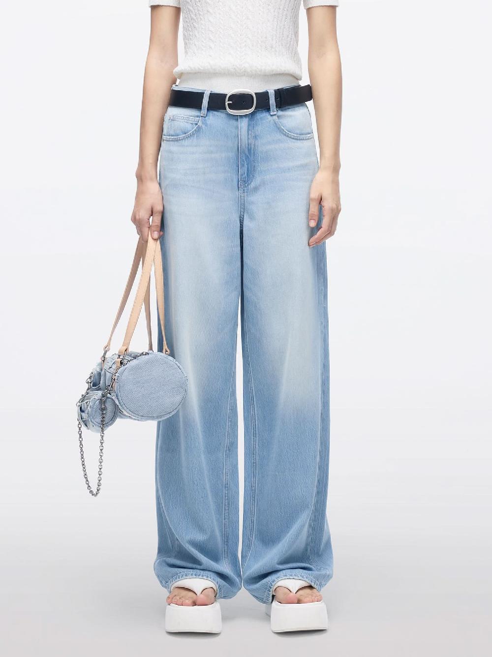 miss sixty WIDE-LEG DENIM JEANS LIGHT BLUE