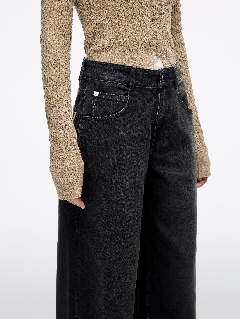 Miss Sixty WIDE-LEG JEANS BLACK FOG