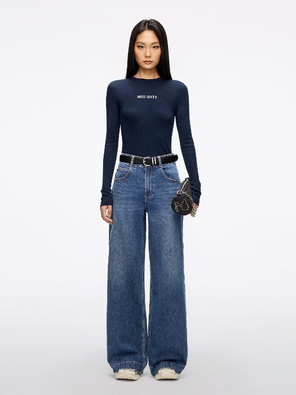 Miss Sixty WIDE-LEG JEANS DEEP BLUE