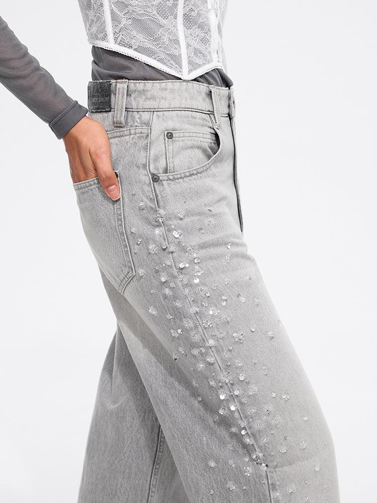 Miss Sixty WIDE-LEG JEANS LIGHT GREY