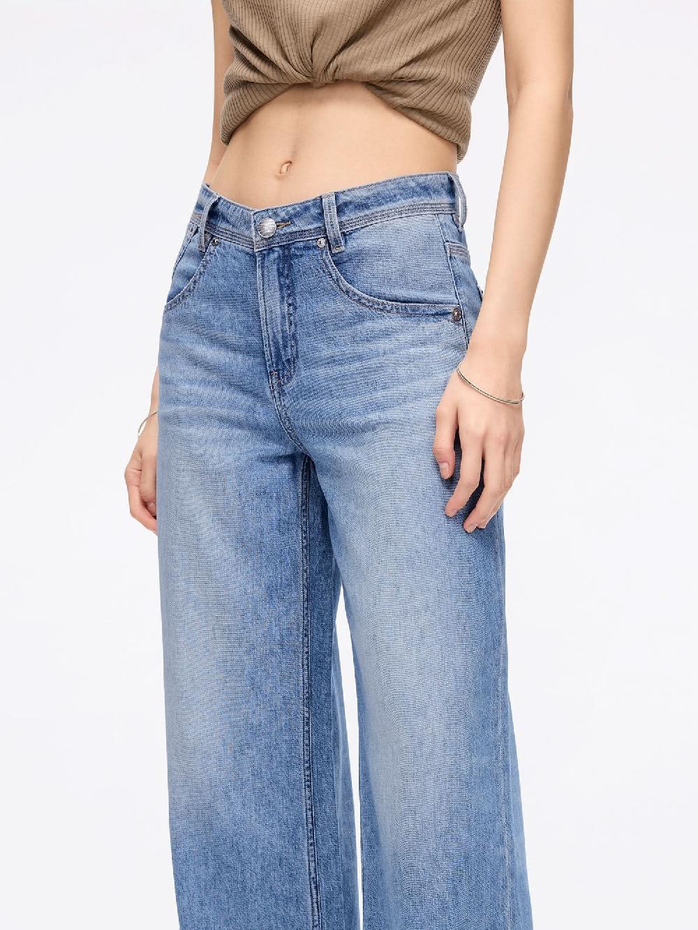 Miss Sixty WIDE-LEG RIPPED JEANS MIDDLE BLUE