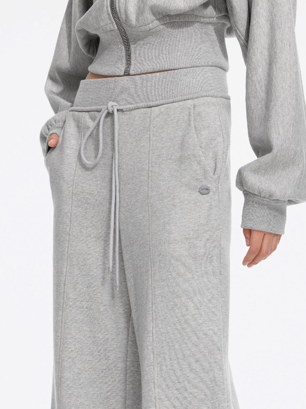 Miss Sixty WIDE-LEG SWEATPANTS HEATHER GREY