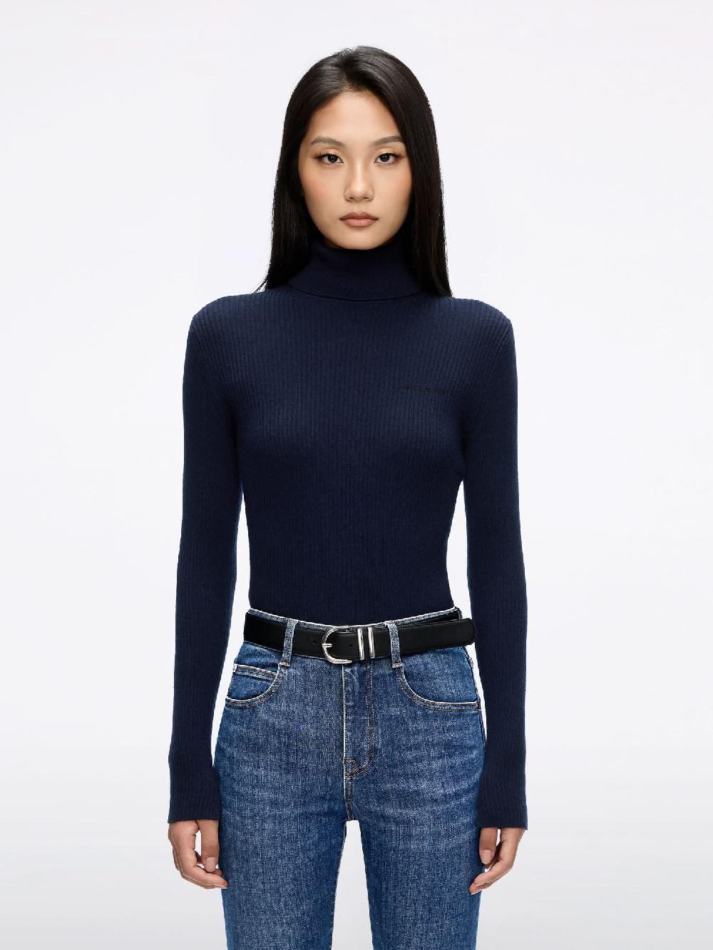 miss sixty WOOL AND CASHMERE KNIT TOP ZHIQING BLUE