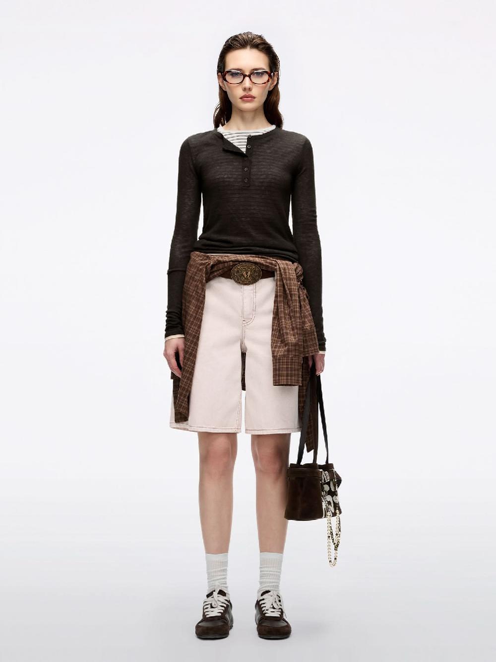 Miss Sixty WOOL KNIT TOP EBONY BROWN