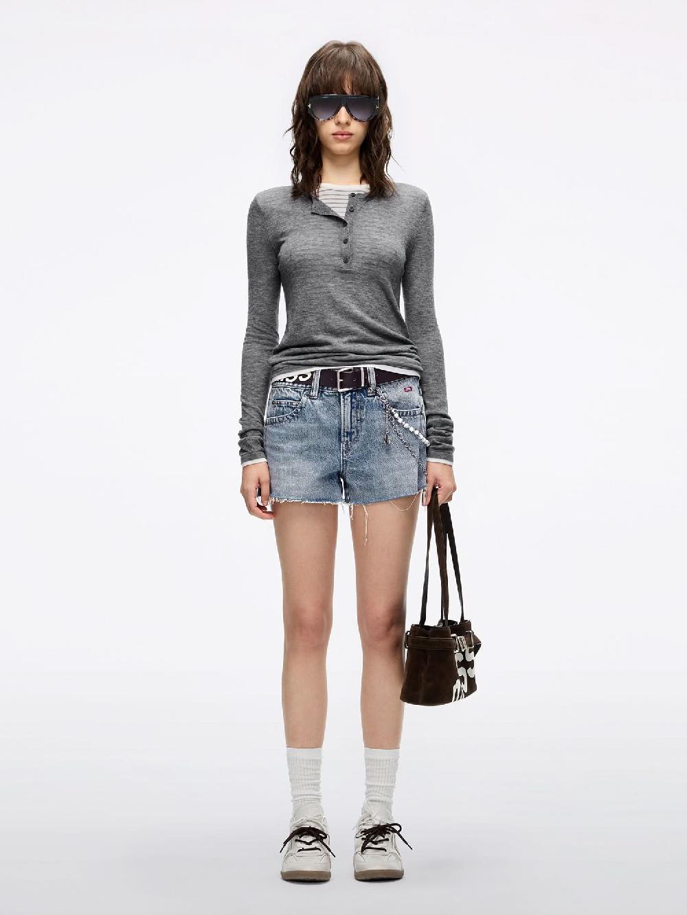 Miss Sixty WOOL KNIT TOP HEATHER GREY