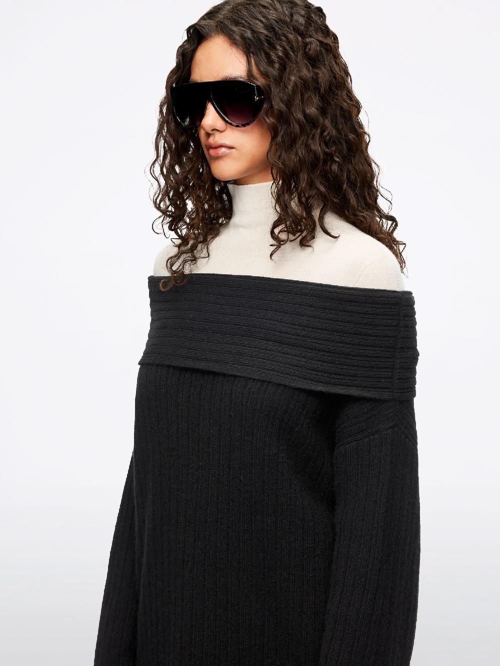 Miss Sixty YAK WOOL KNIT SWEATER BLACK