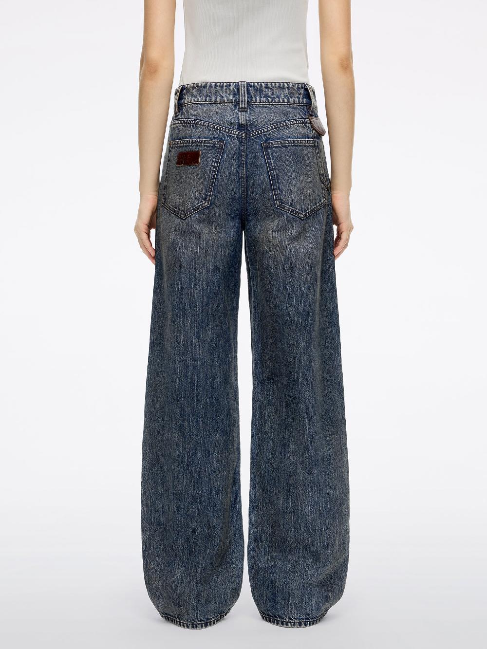 Miss Sixty PATCHWORK LOOSE-FIT DENIM JEANS DEEP BLUE