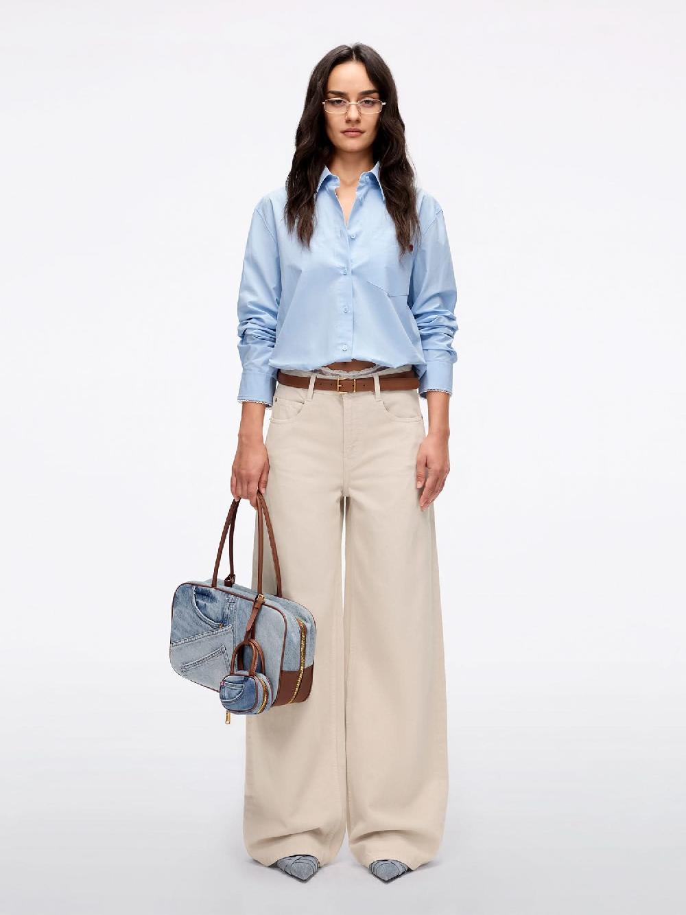 Miss Sixty PATCHWORK WAIST WIDE-LEG JEANS METERS APRICOT