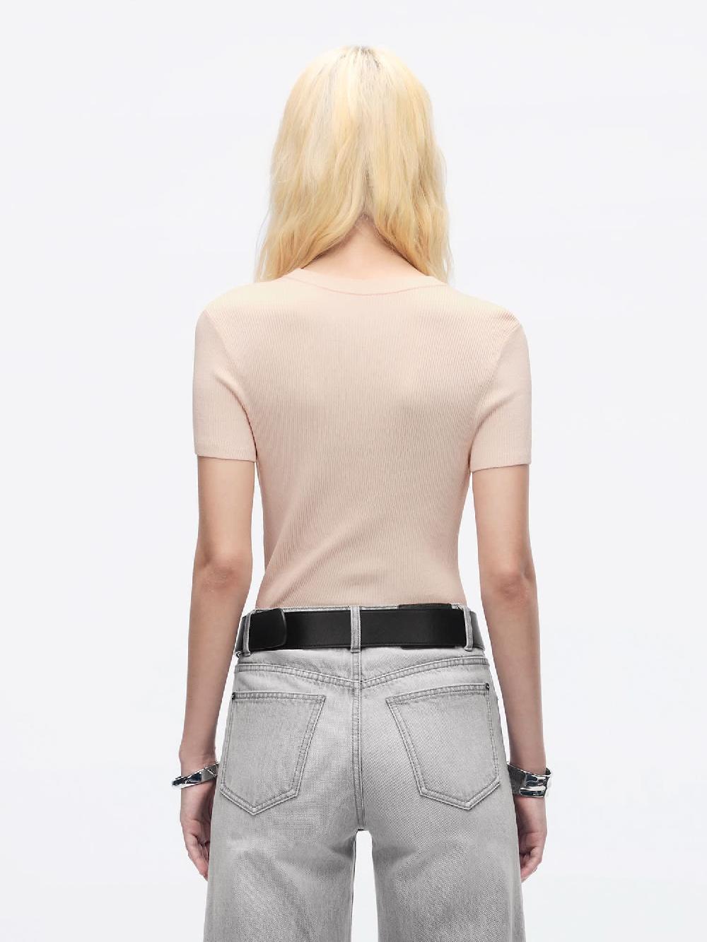 Miss Sixty RHINESTONE-EMBELLISHED KNIT TOP BABY PINK