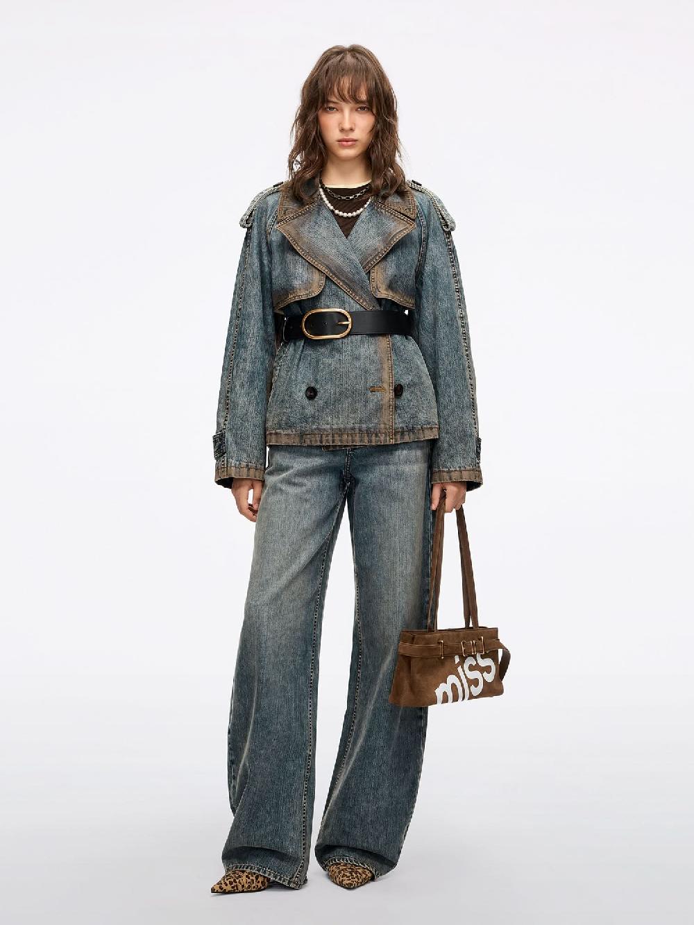 Miss Sixty SCIMITAR JEANS WITH DECORATIVE ACCESSORY RETRO BLUE