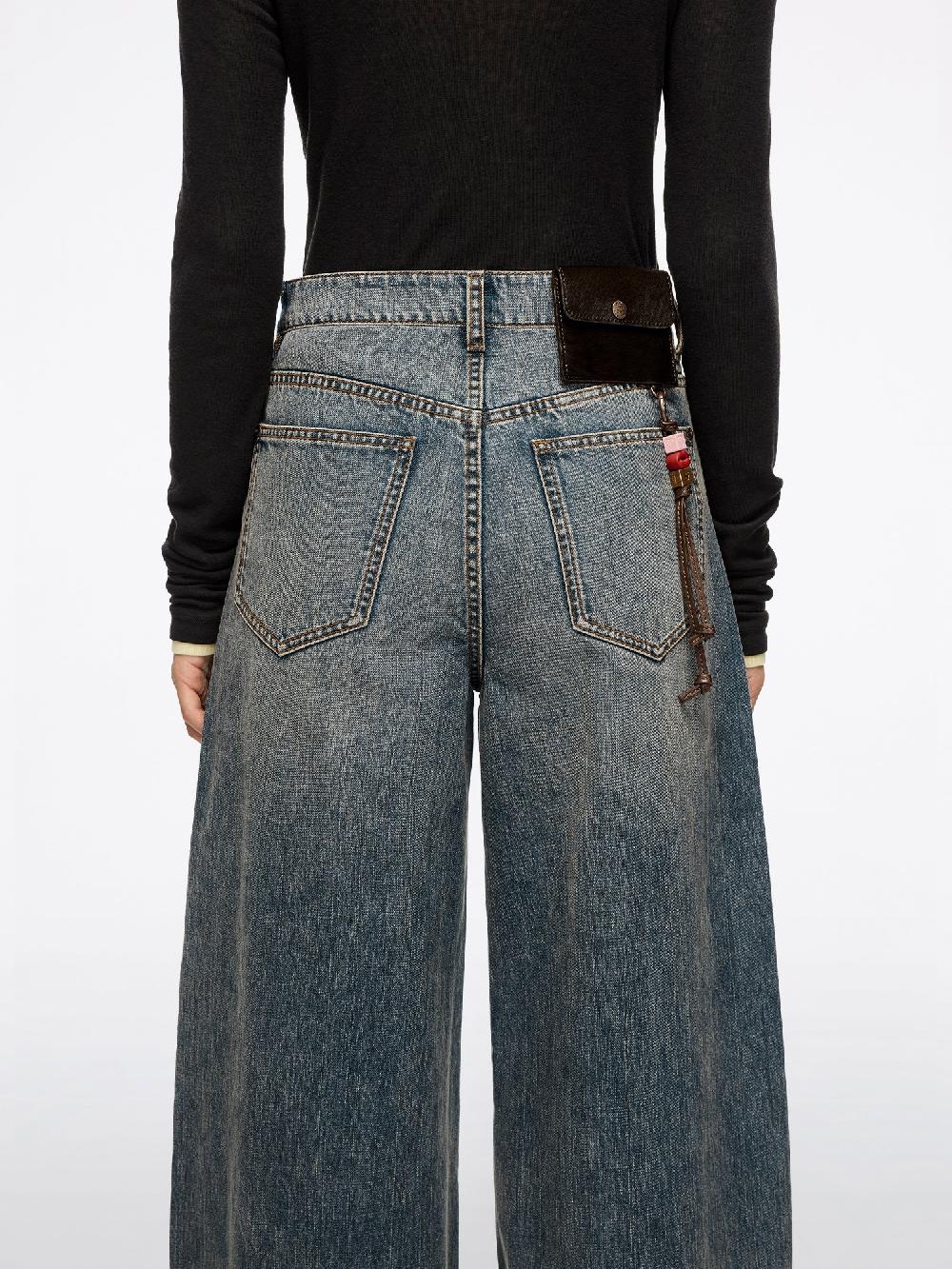 Miss Sixty SCIMITAR JEANS WITH DECORATIVE ACCESSORY RETRO BLUE