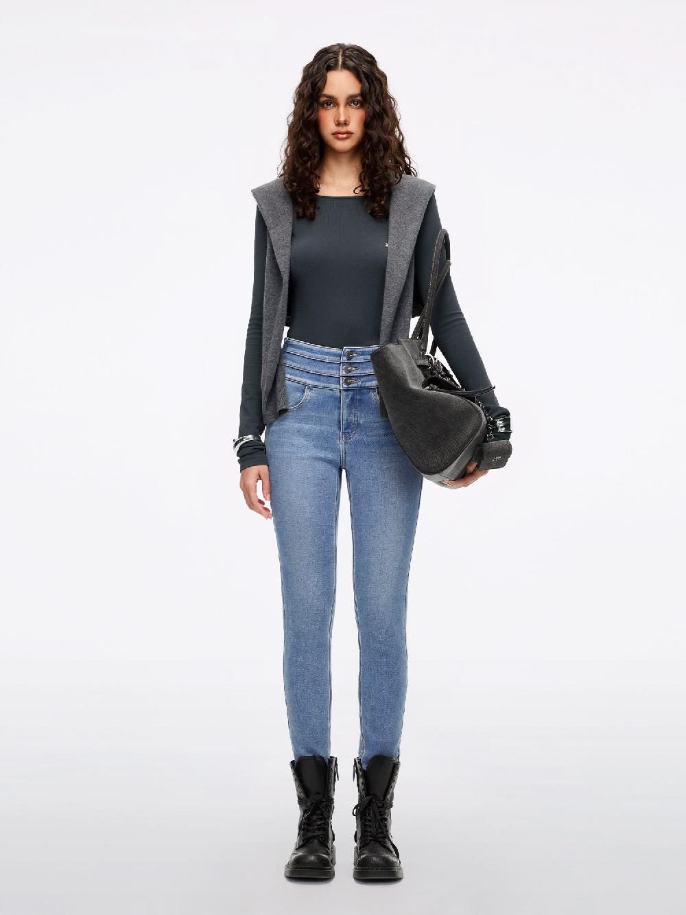 Miss Sixty SKINNY JEANS-BLUE ATTACK-PLUS 3 MIDDLE BLUE