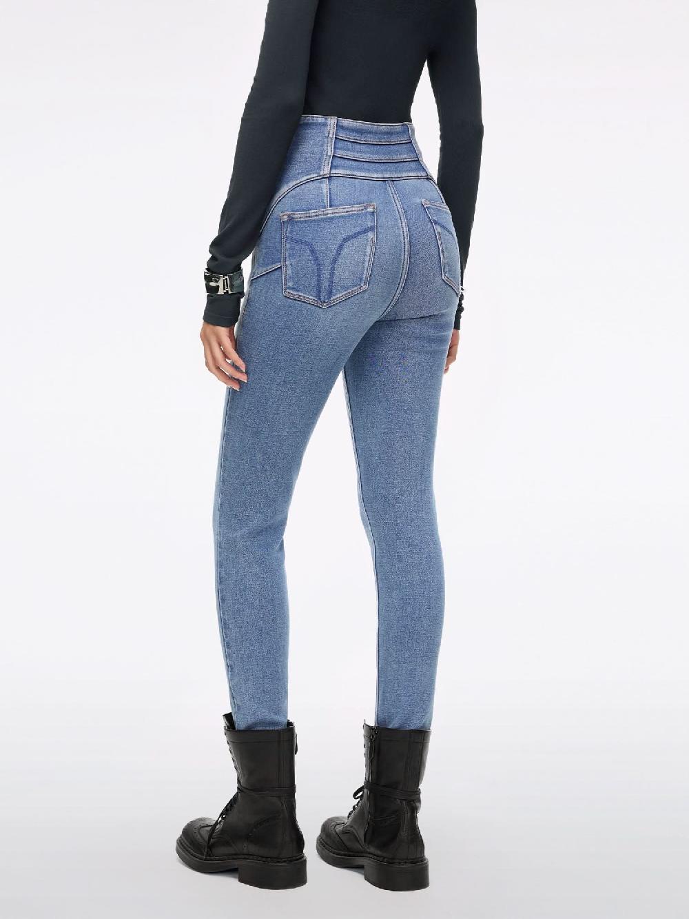 Miss Sixty SKINNY JEANS-BLUE ATTACK-PLUS 3 MIDDLE BLUE