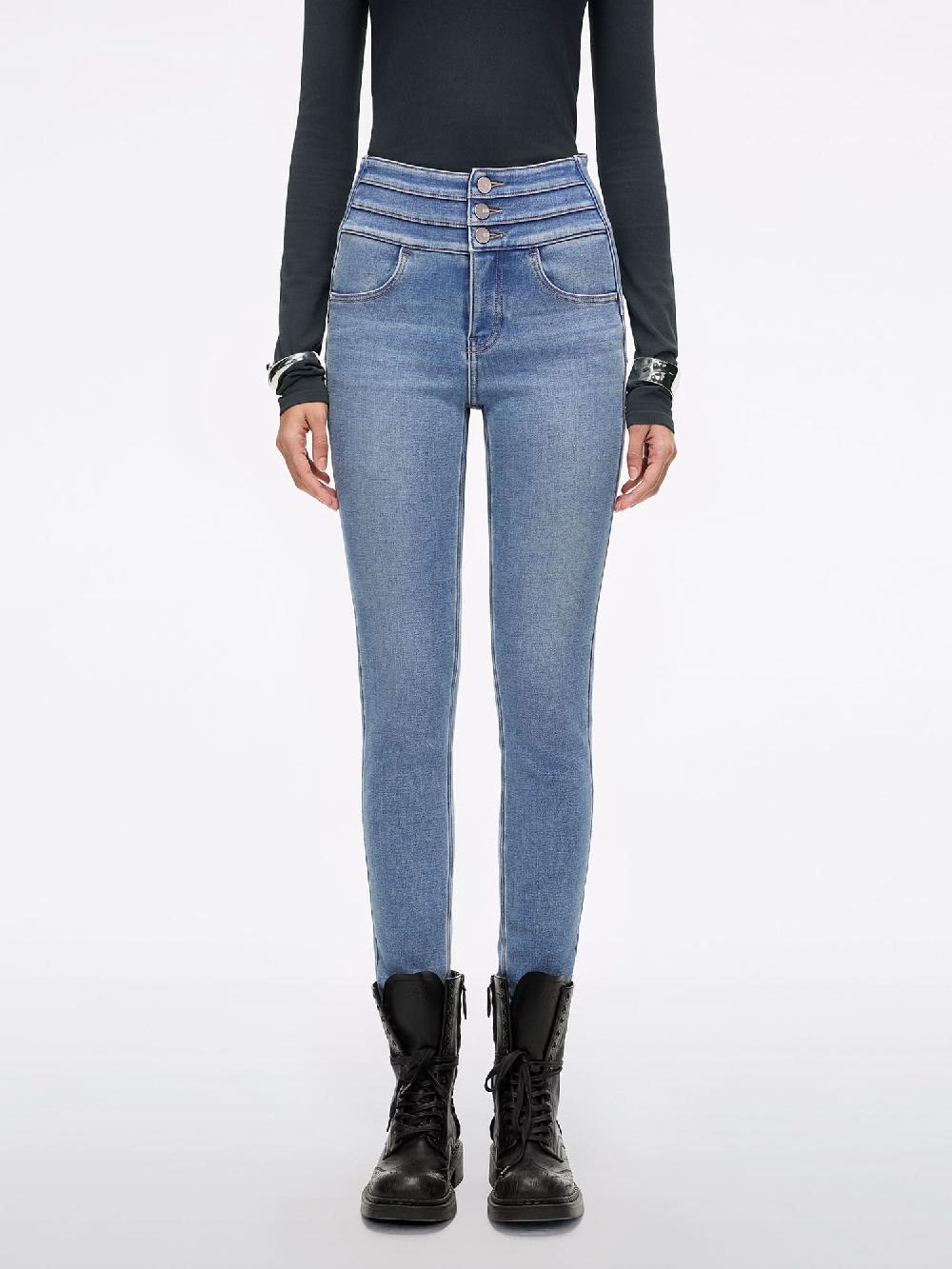 miss sixty SKINNY JEANS-BLUE ATTACK-PLUS 3 MIDDLE BLUE