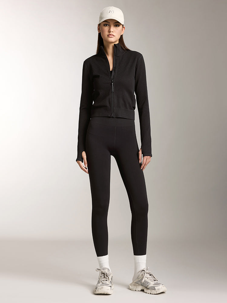 Miss Sixty STAND COLLAR SLIM FIT SPORTS JACKET BLACK