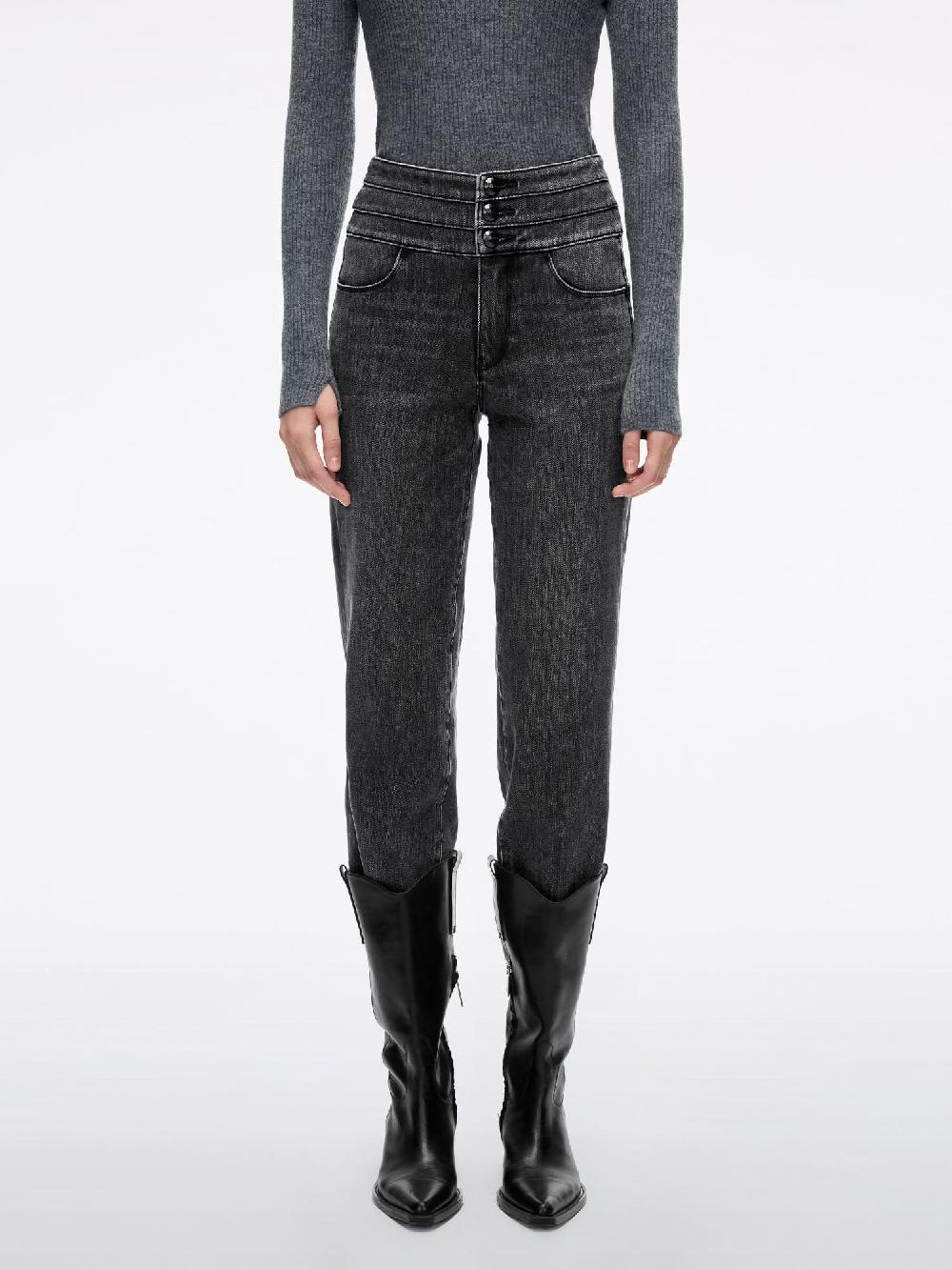 miss sixty STRAIGHT-FIT JEANS-BLUE ATTACK BLACK FOG