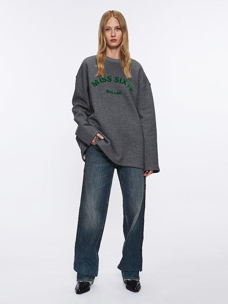 Miss Sixty STRAIGHT-LEG JEANS WITH CHAIN MIDDLE BLUE