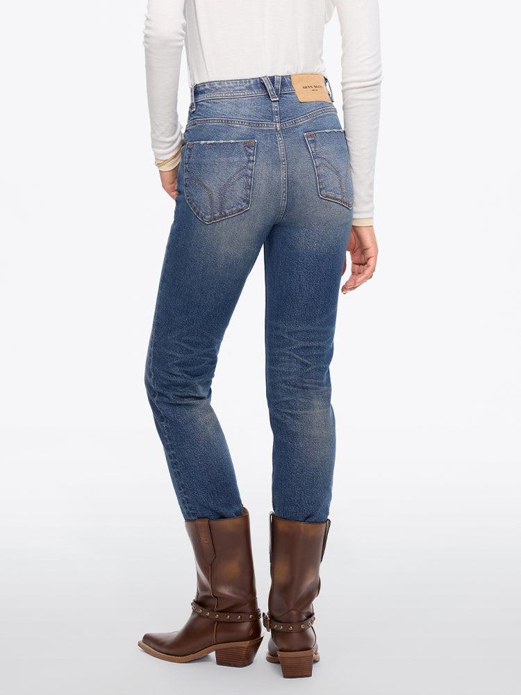 Miss Sixty VINTAGE WASHED SLIM-FIT JEANS-SSM MIDDLE BLUE