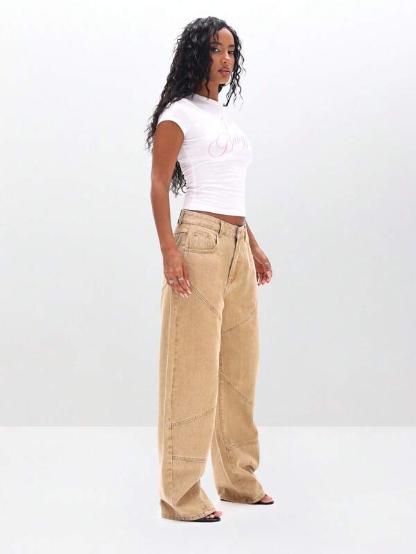 Missguided BABYPHAT Graphic Logo Short Sleeve Crew Neck T-Shirt For Casual Summer Wear