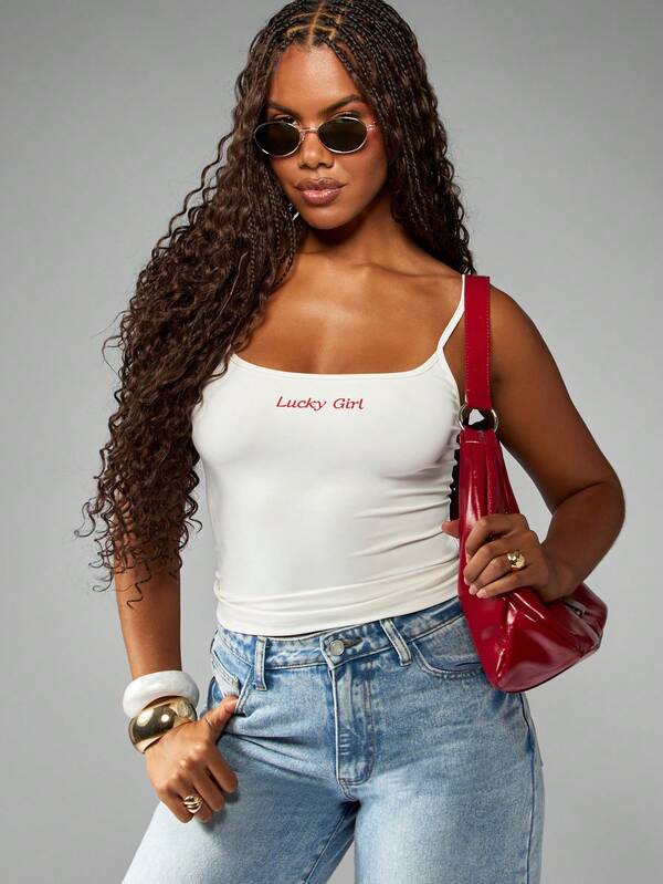 Missguided MISSGUIDED 3 Pack Slim Fit Cropped Tank Top With Graphic Print