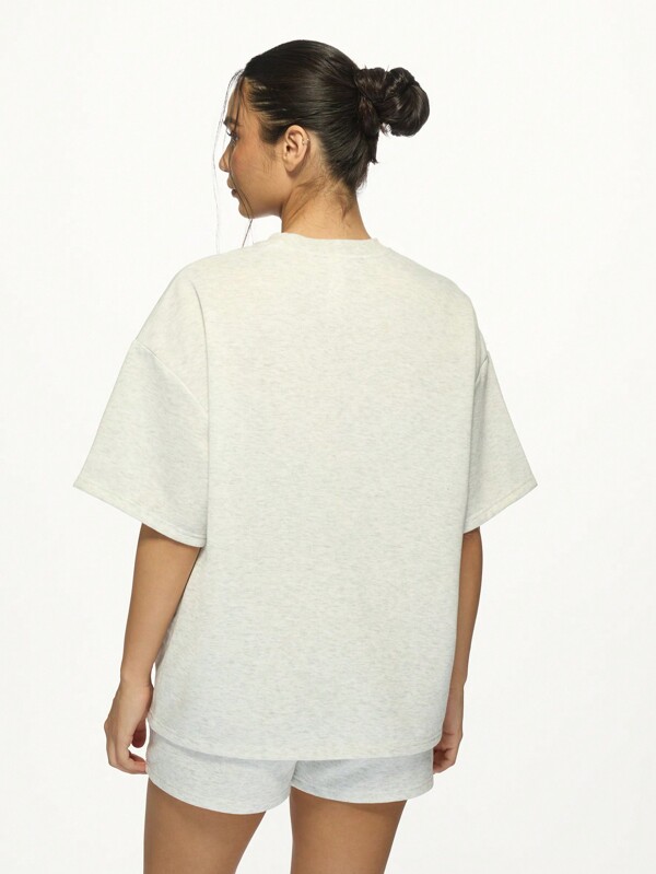 Missguided MISSGUIDED Athletic Lightweight T-Shirt Relaxed Fit