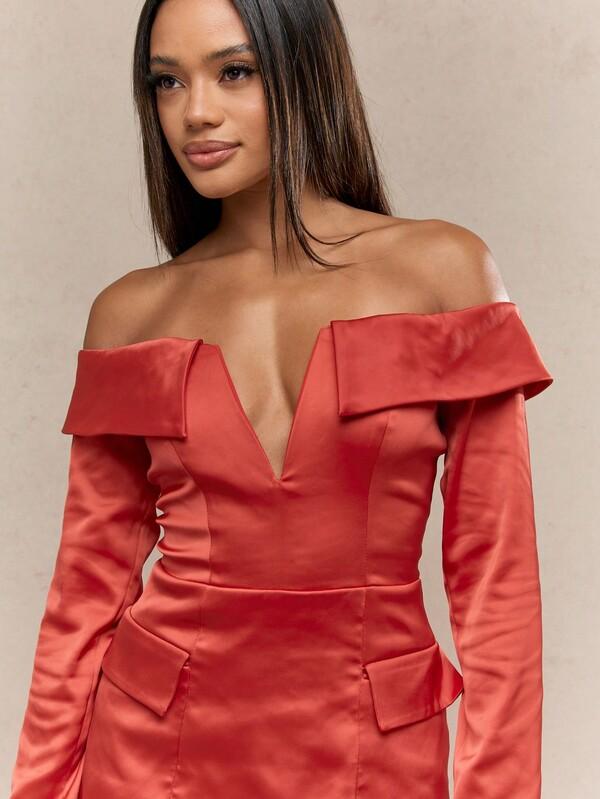 Missguided MISSGUIDED Blazer Mini Dress With Plunge Front And Pockets