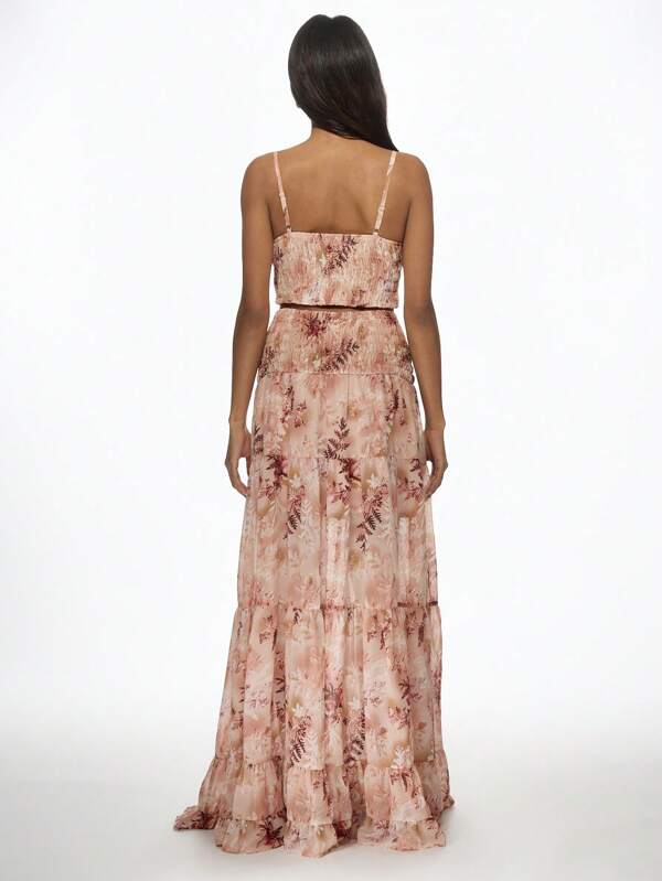 Missguided MISSGUIDED Boho Chic Smocked Two Piece Outfit